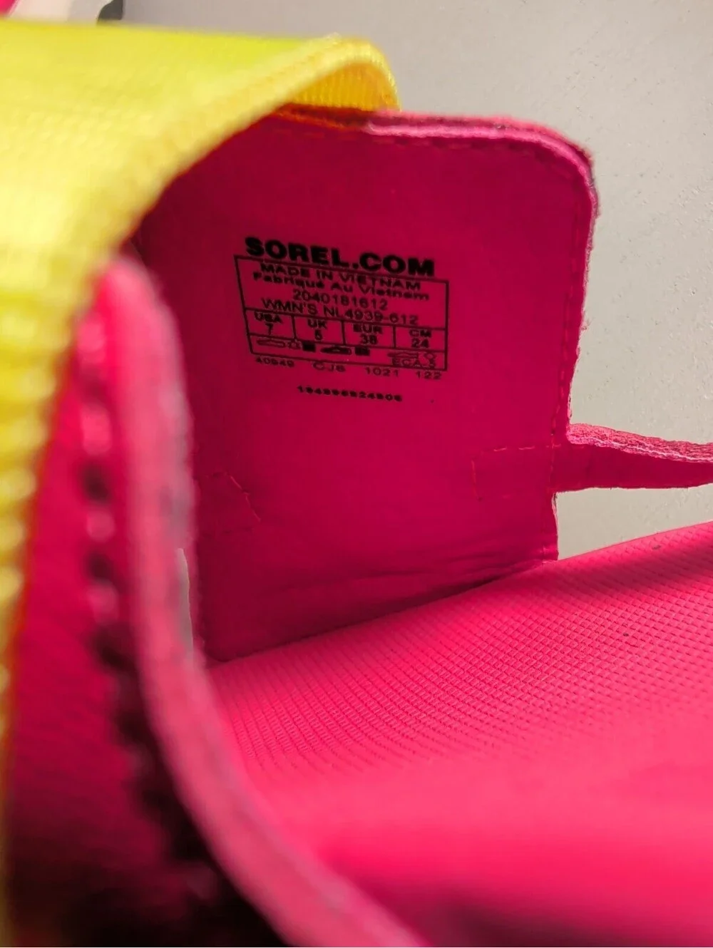Sorel brand size